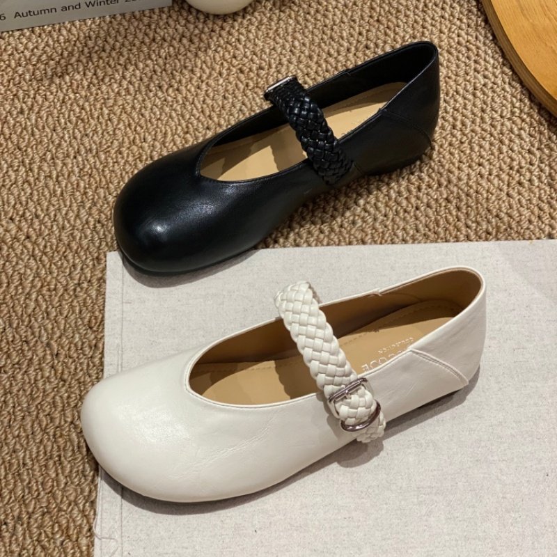 2026春季爆款法式复古编织玛丽珍鞋女防滑平底百搭一字带单鞋春季,女鞋,玛丽珍鞋,淘宝优惠券,粉丝福利购,淘宝优惠卷