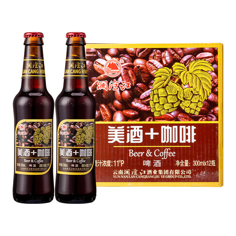 澜沧江啤酒美酒+咖啡系列300ml*6瓶