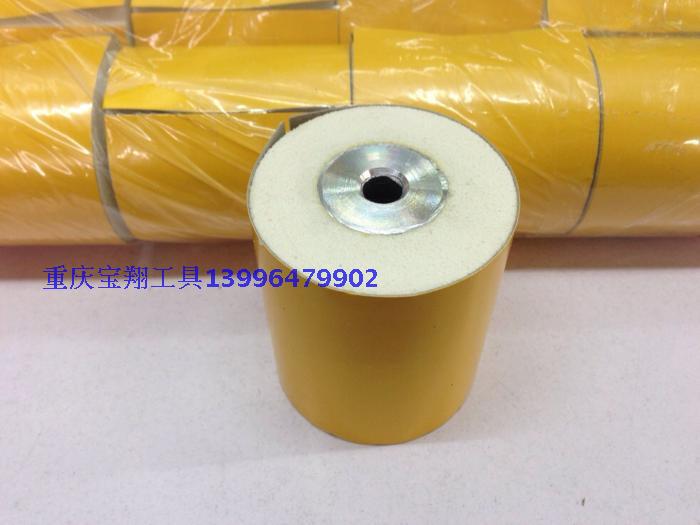 台湾原产60*260砂带机配件打磨抛光前轮海绵轮轮子拉丝机海绵滚轮