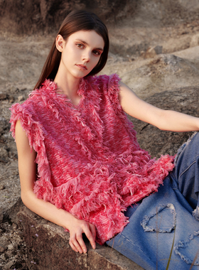 小众设计师周静波小香风马甲DCS22157