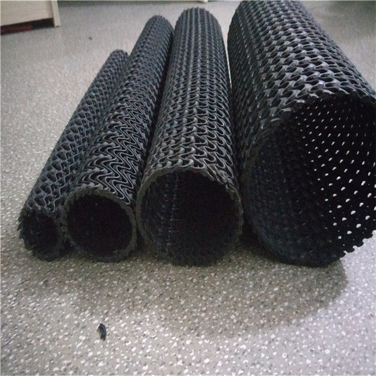 硬式透水管110 160塑料盲管pe渗水管草坪垃圾填埋场挡土墙疏水管