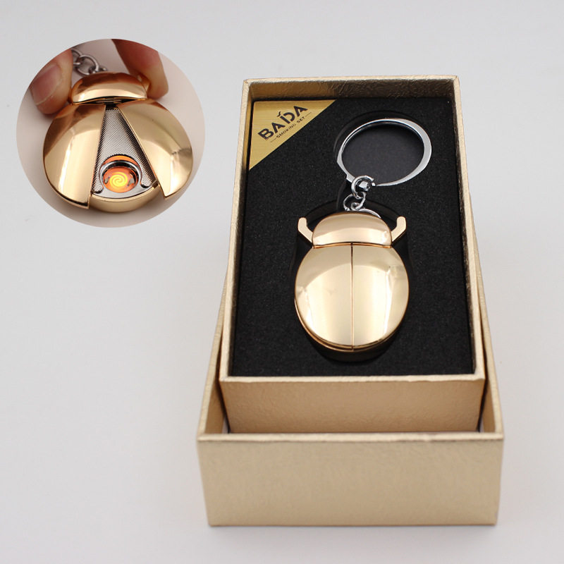 创意甲壳虫USB充电打火机 新奇个性钥匙扣挂件点烟器送男友礼物潮,ZIPPO/瑞士军刀/眼镜,充电打火机,淘宝优惠券,粉丝福利购,淘宝优惠卷