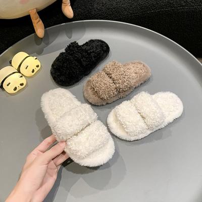 女童韩版时尚外穿毛拖鞋20