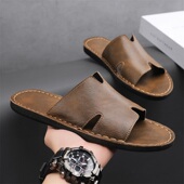 夏季 男款 透气防滑凉拖鞋 外贸出口意大利新款 外穿时尚 一字拖缝底