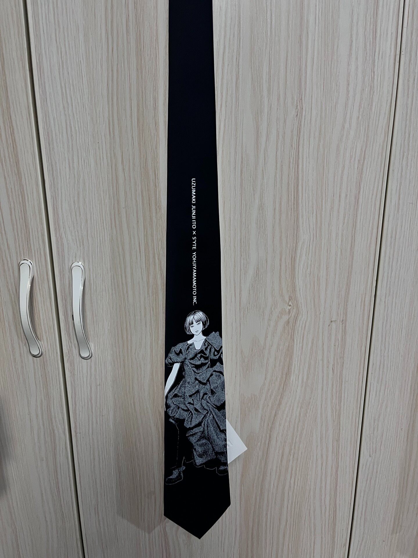 Yohji Yamamoto x Junji Ito Silk Tie — front