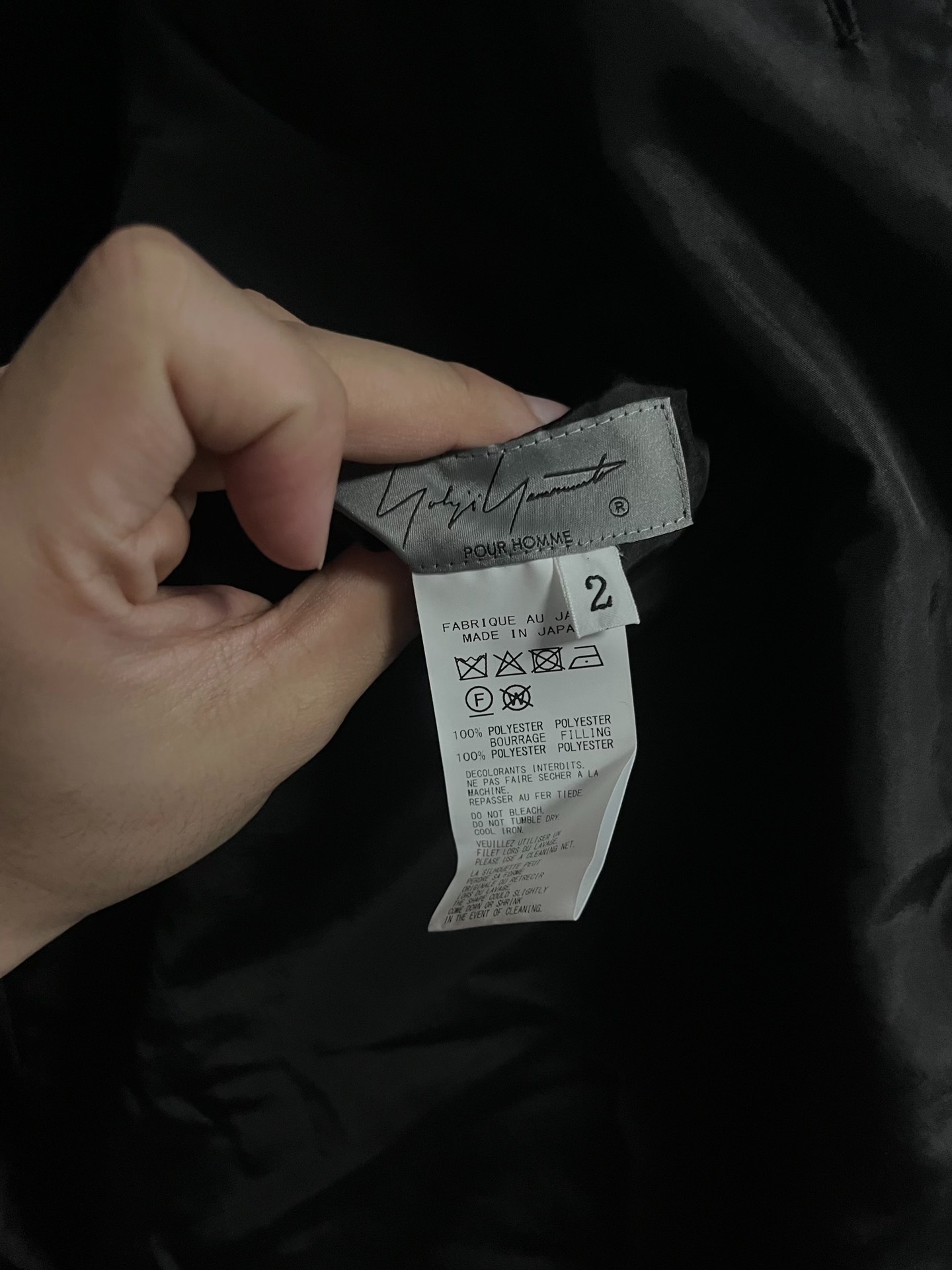Yohji Yamamoto 25AW Printed Cotton Coat — back