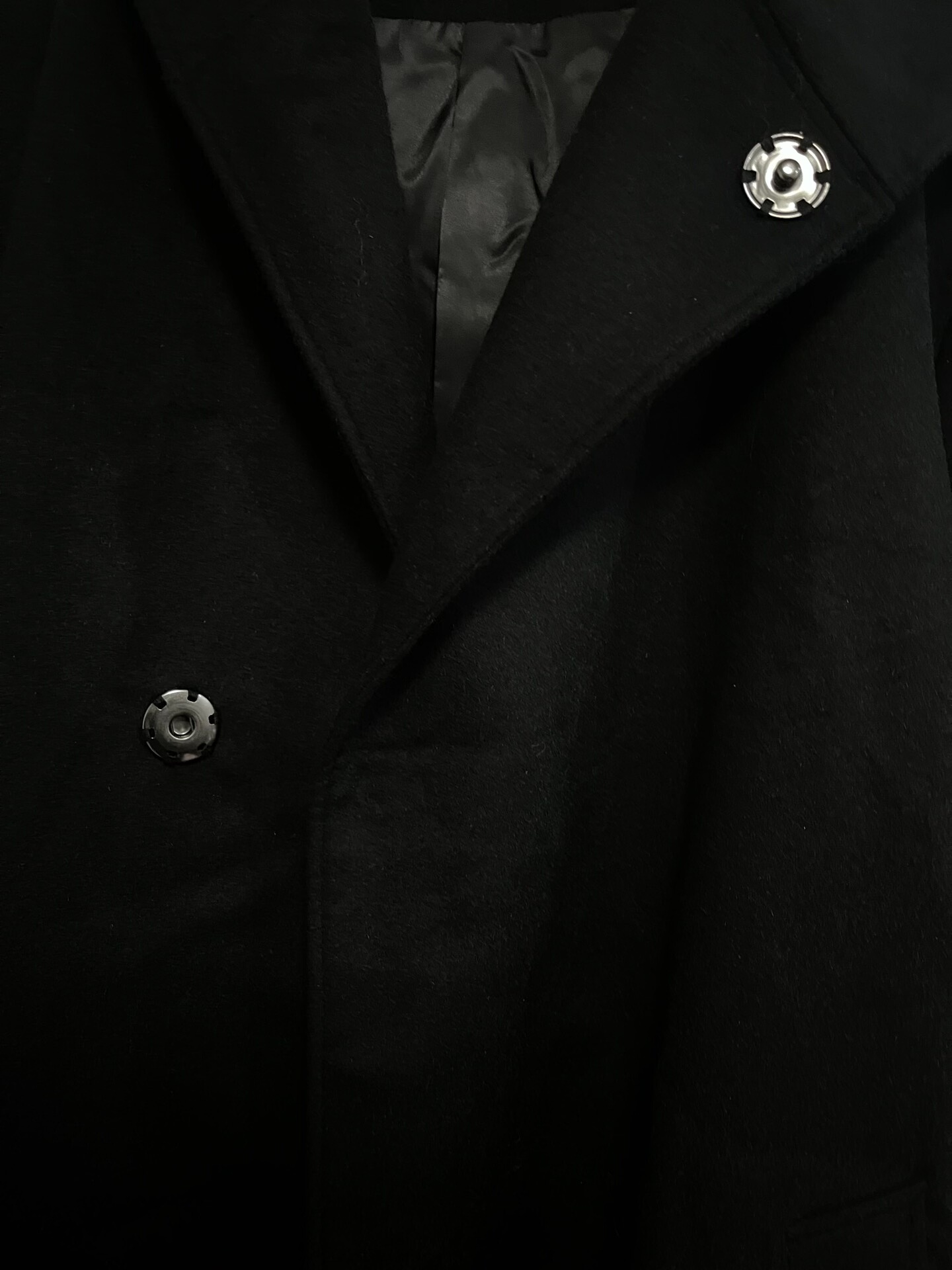 Yohji Yamamoto 23aw Regulation Flannel Boxing Coat — back