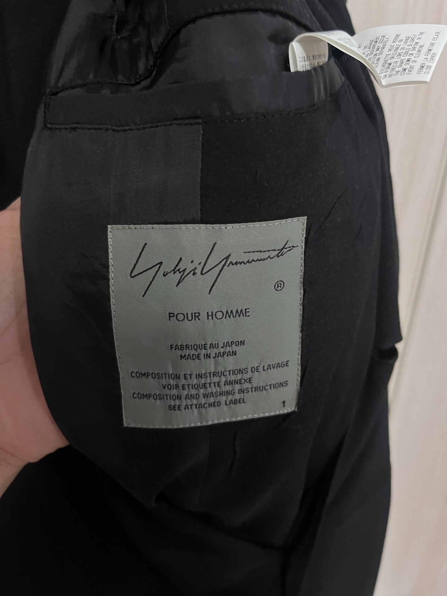 Yohji Yamamoto 18ss Long Black Coat — back