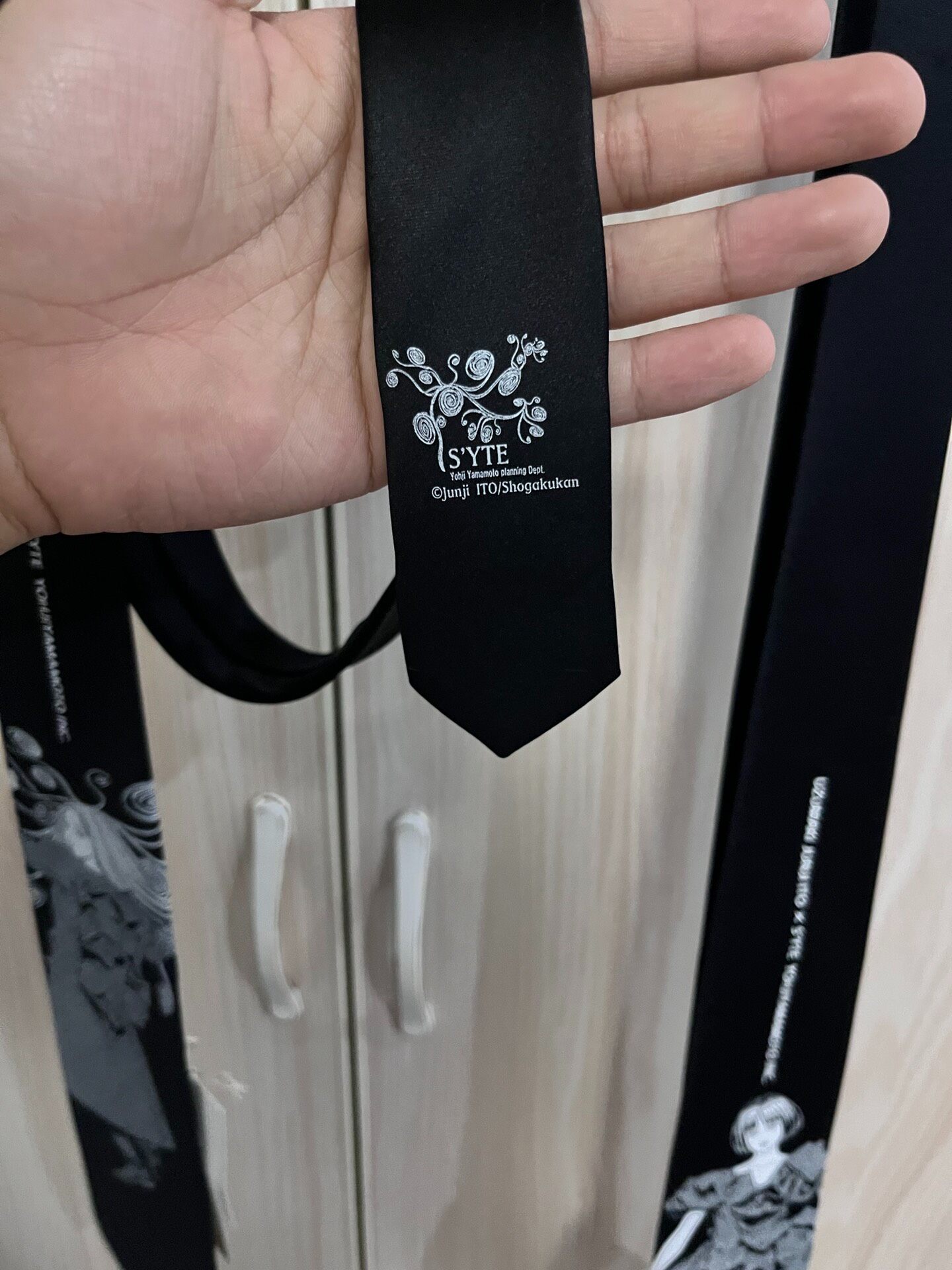 Yohji Yamamoto x Junji Ito Silk Tie — back