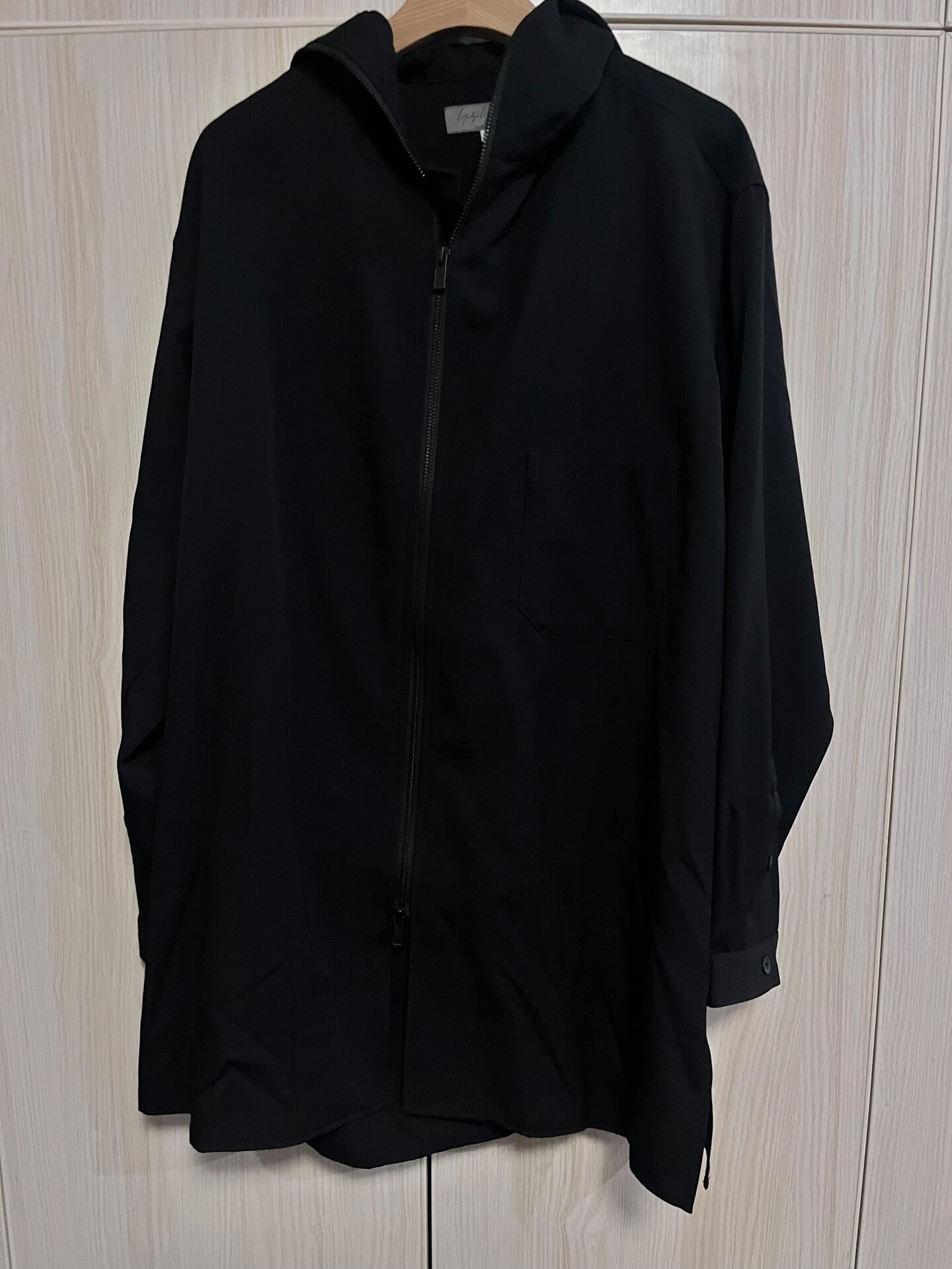 Yohji Yamamoto 25SS Black Zip Hoodie