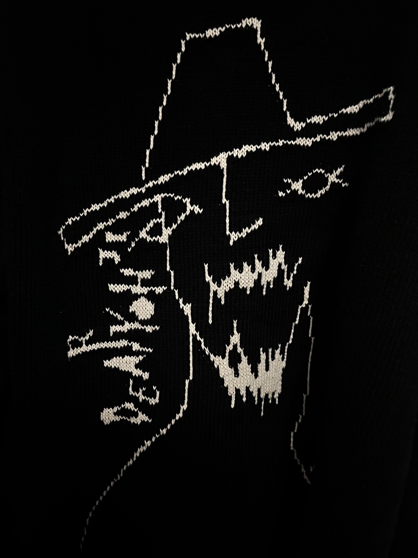 Yohji Yamamoto Graphic Long-Sleeve Sweater — front