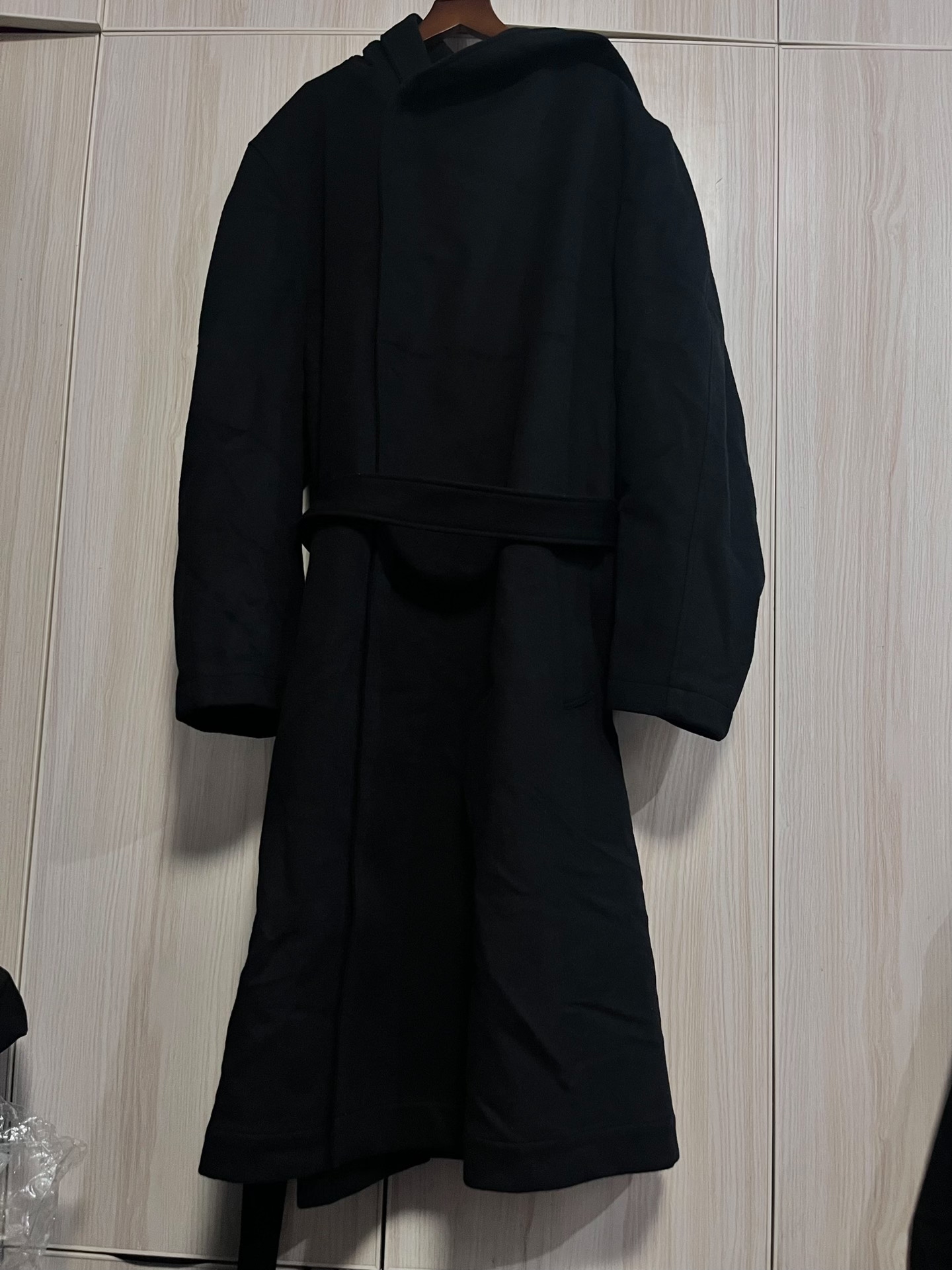 Yohji Yamamoto 23aw Regulation Flannel Boxing Coat — front