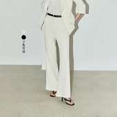 女装 都市休闲通勤款 垂坠感显瘦高腰直筒西装 LILY官方夏新款 休闲裤