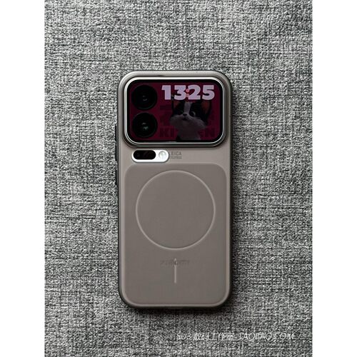 透黑灰色磁吸硬壳Air适用iPhone16苹果17promax手机壳15plus磨砂14简约13半透明12小米17金属按键超薄裸机感