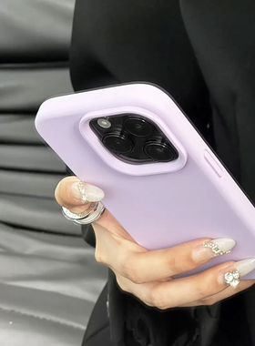 紫丁香ins软妹适用荣耀200壳新款200Pro保护套100真液态硅胶90/X50GT耐脏浅紫色80/70不包镜头60少女百搭