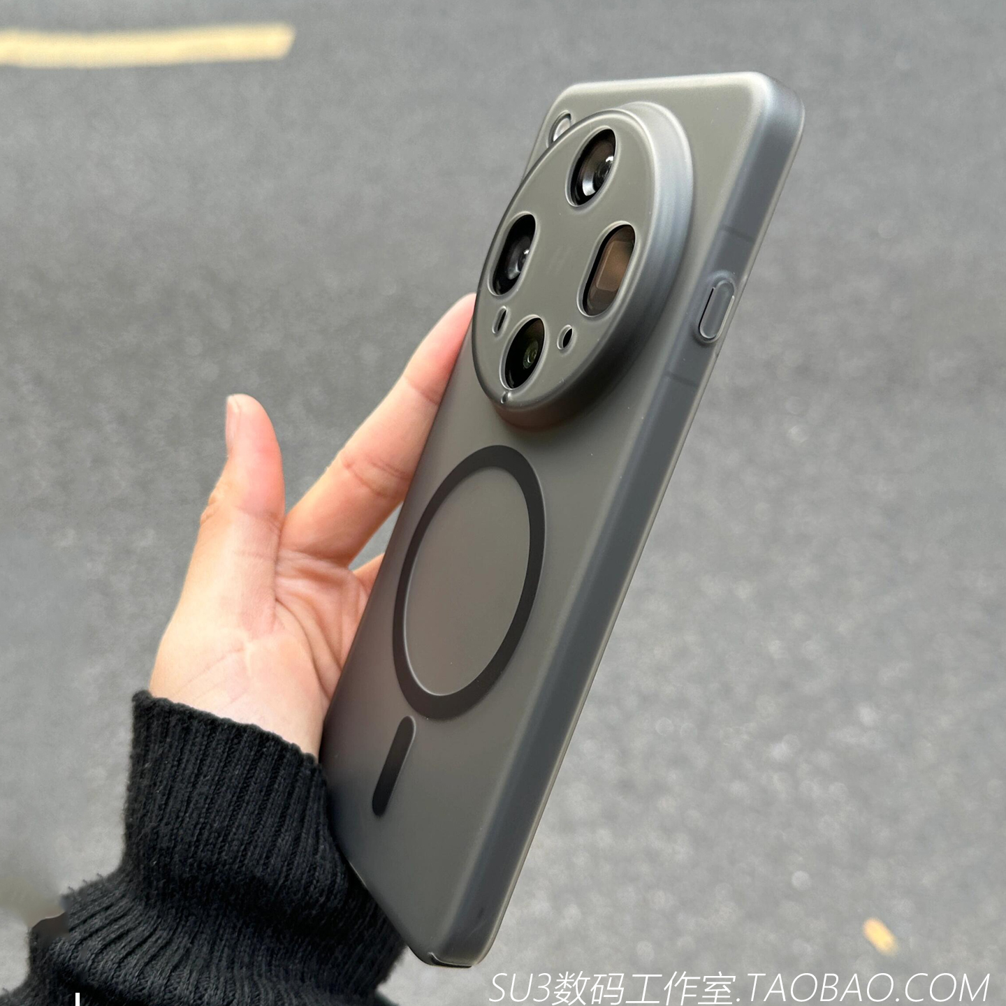 超薄磁吸充电透黑色硬壳oppoFindX8s适用+手机壳X7Ultra全包x6半透明Reno14/13t磨砂12简约10一加Ace5至尊版