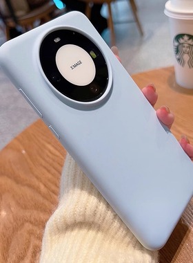 baby蓝软糯真液态硅胶适用70华为mate60/50手机壳p40pro防摔+网红30荣耀100+90纯色X高级magic7婴儿蓝女2全包