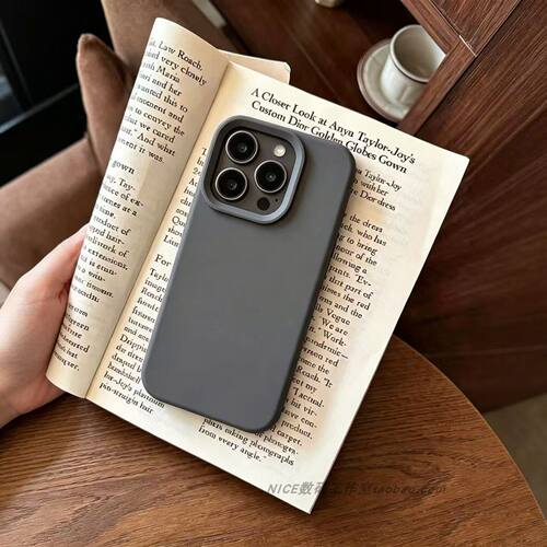 高级灰日韩GT7pro适用realme 真我Neo8手机壳液态硅胶GT8潮流GT6新款neo7防摔gt5碳灰色neo5高级感noe6se