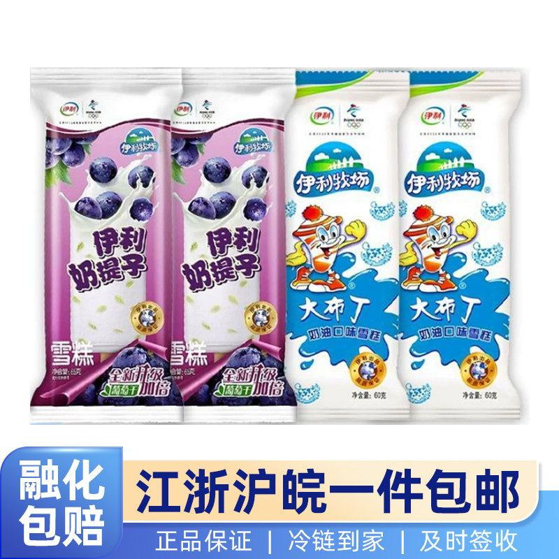 伊利牧场大布丁奶提子冰淇淋冷饮冰激凌雪糕