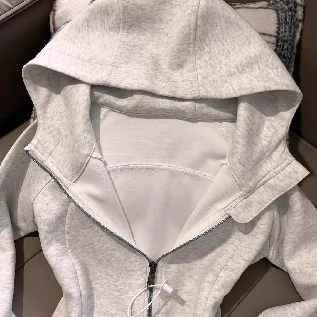 美式灰色正肩修身开春穿