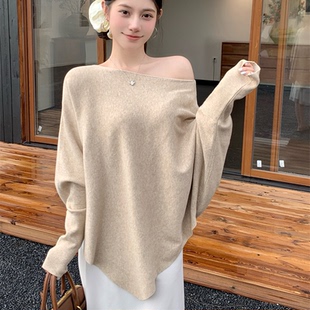 安迪绒慵懒感实价上衣套头女小众 袖 法式 CCZEE当天毛针织高级时尚