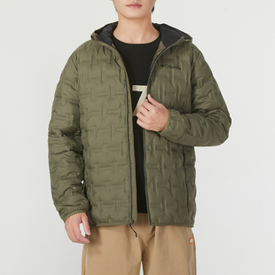 哥伦比亚羽绒服男装2025冬季户外保暖徒步登山休闲连帽外套WE6610