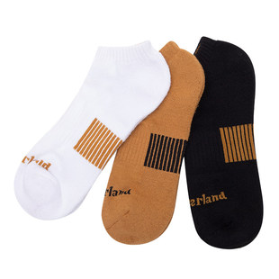 添柏岚袜子男款春季新款户外徒步登山弹力舒适透气短筒袜3双装