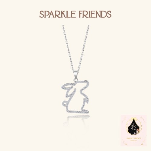 925银兔子项链女生礼物