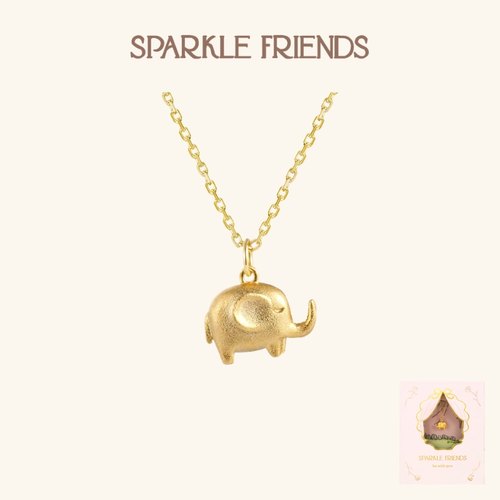 可爱立体小象925银幸运生日礼物