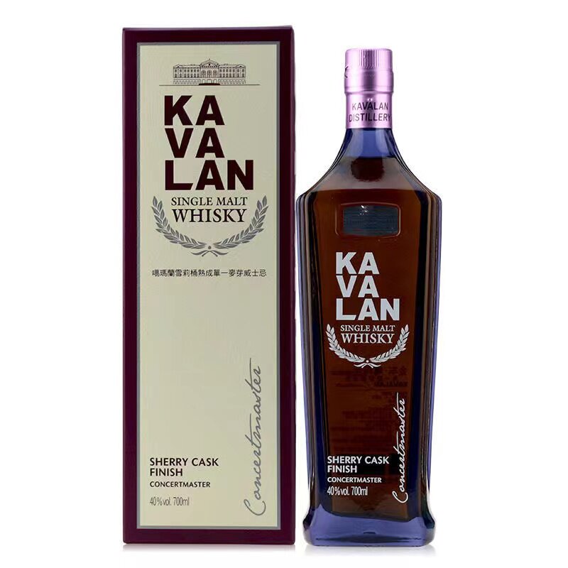金车噶玛兰雪莉桶熟成单一麦芽威士忌700ml kavalan sherry cask