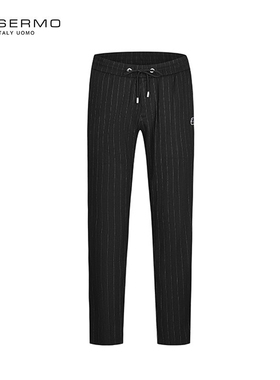 DOSERMO丹西摩男士春季百搭条纹刺绣西裤休闲裤060621573