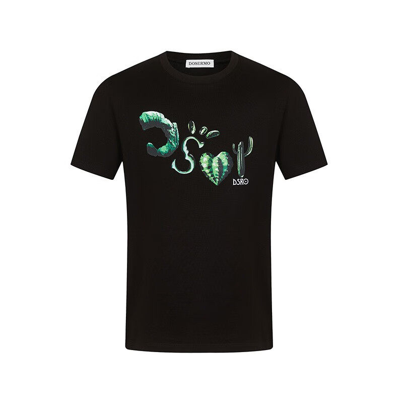 DOSERMO丹西摩男装夏新款绿仙人掌短袖T恤060262186