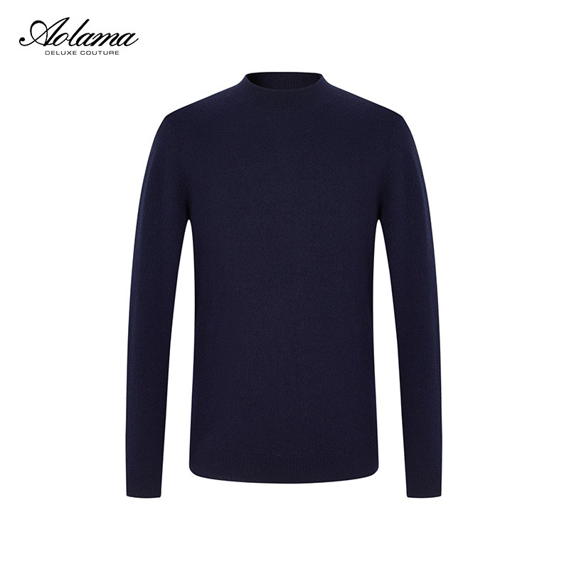 AOLAMA奥拉玛男装轻奢秋季圆领时尚简约羊毛衫080333018