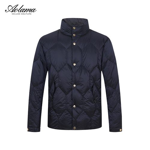 AOLAMA奥拉玛男装轻奢新款冬季时尚菱格羽绒服081544724