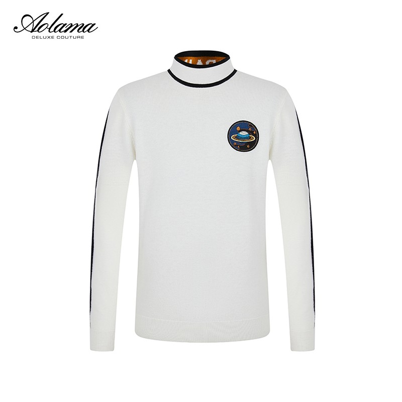 aolama羊毛衫奥拉玛中高领