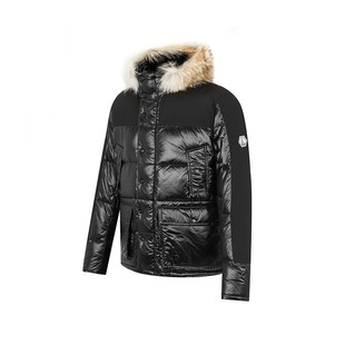 AOLAMA奥拉玛男装秋冬轻奢白鸭绒毛领连帽外套羽绒服081524793