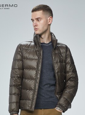 DOSERMO丹西摩男装轻奢冬季金属logo保暖白鸭绒羽绒服061544743