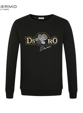 DOSERMO丹西摩男装轻奢冬季烫钻蜜蜂长袖卫衣061344321