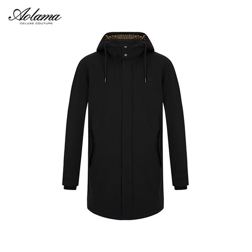 AOLAMA奥拉玛男装轻奢冬季连帽中长外套羽绒服081534637