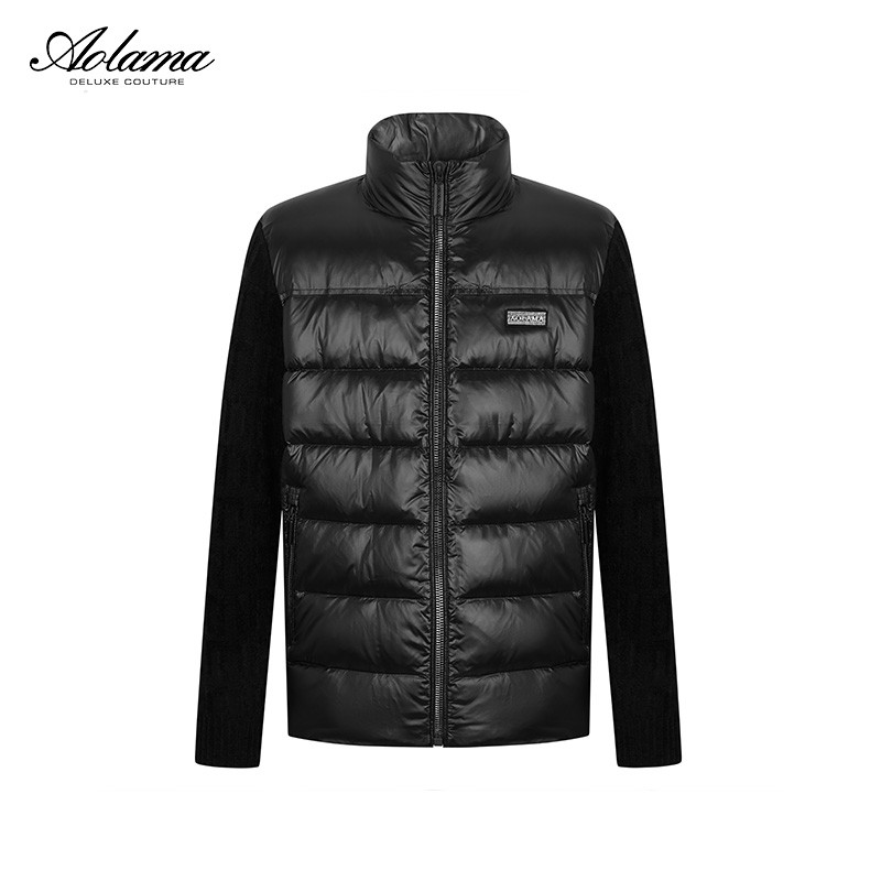 AOLAMA奥拉玛男装轻奢新款冬外套拼接羽绒服081544727