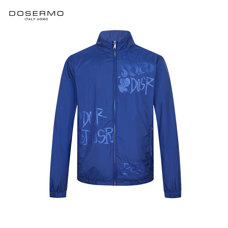 DOSERMO丹西摩男装春新款压花字母夹克外套060741312