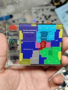 华为海思麒麟9000s CPU晶圆摆件收藏集成电路 亚克力 滴胶