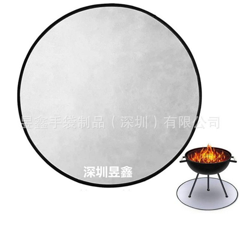 耐高温餐桌垫玻璃纤维火坑垫防火地垫户外烧烤用垫圆形烧烤垫