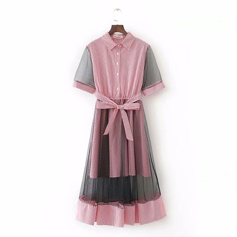 New products Add fertilizer XL Women's wear 2018 Korean Edition Easy mm stripe Jacobs Frenum shirt 2018in the Women's clothing/Boutique , Large size women  category - from Buy2taobao.com to provide professional Taobao agent buy service