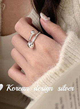 SASA银新款韩国亮面戒指/指环