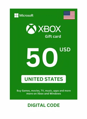美服微软点卡 USD 50 Windows Xbox one/Series S|X Digital Code