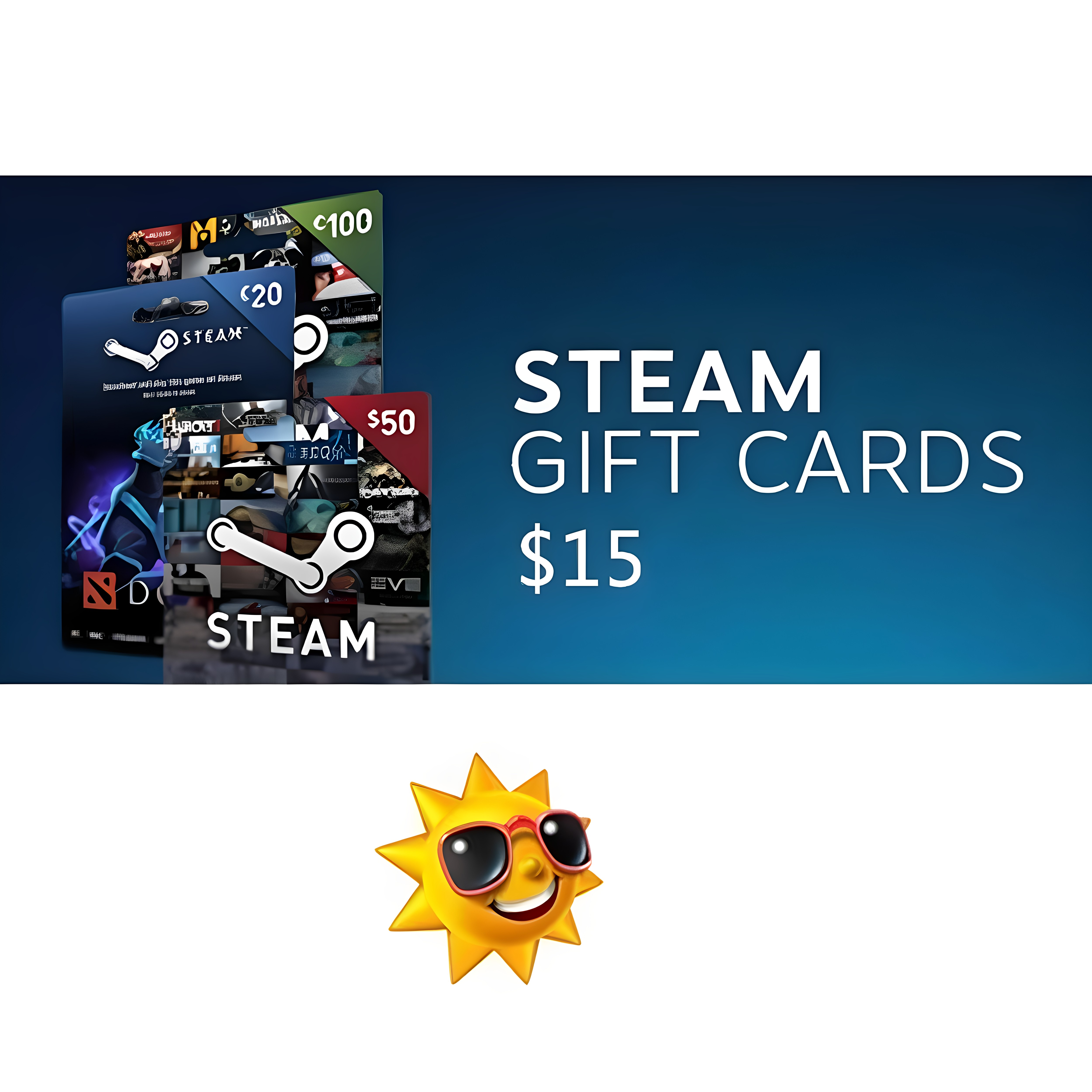 美服蒸汽Steam充值点卡US$15USA图片