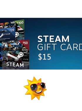 美服蒸汽Steam充值点卡US$15USA
