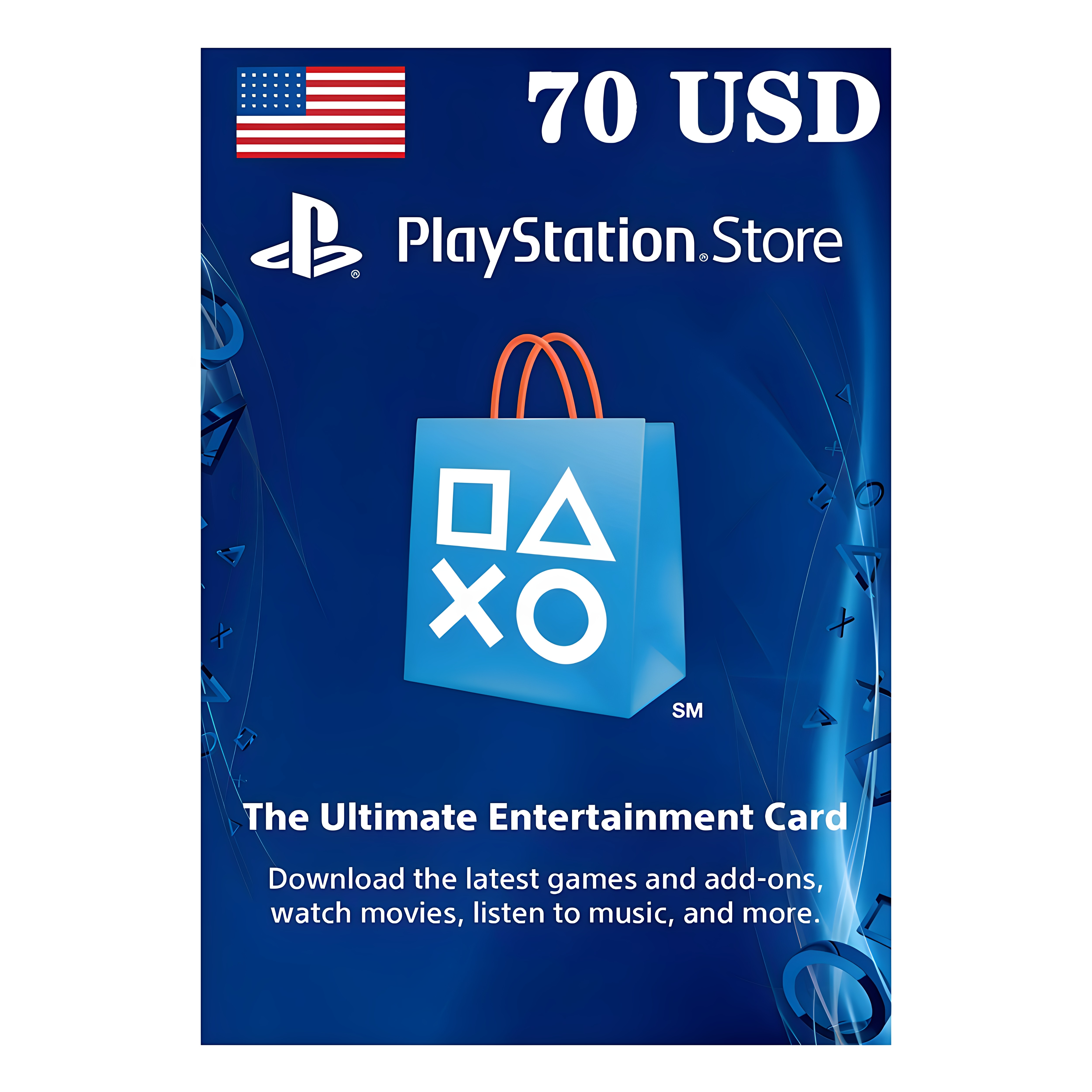 PlayStationStoreUSD70充值卡图片