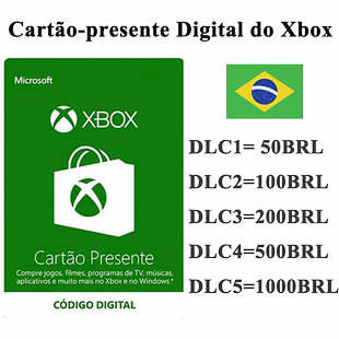 巴西XBOX雷亚尔礼品卡BRL50/100/200 XBOX LIVE GIFT CARD Brazil